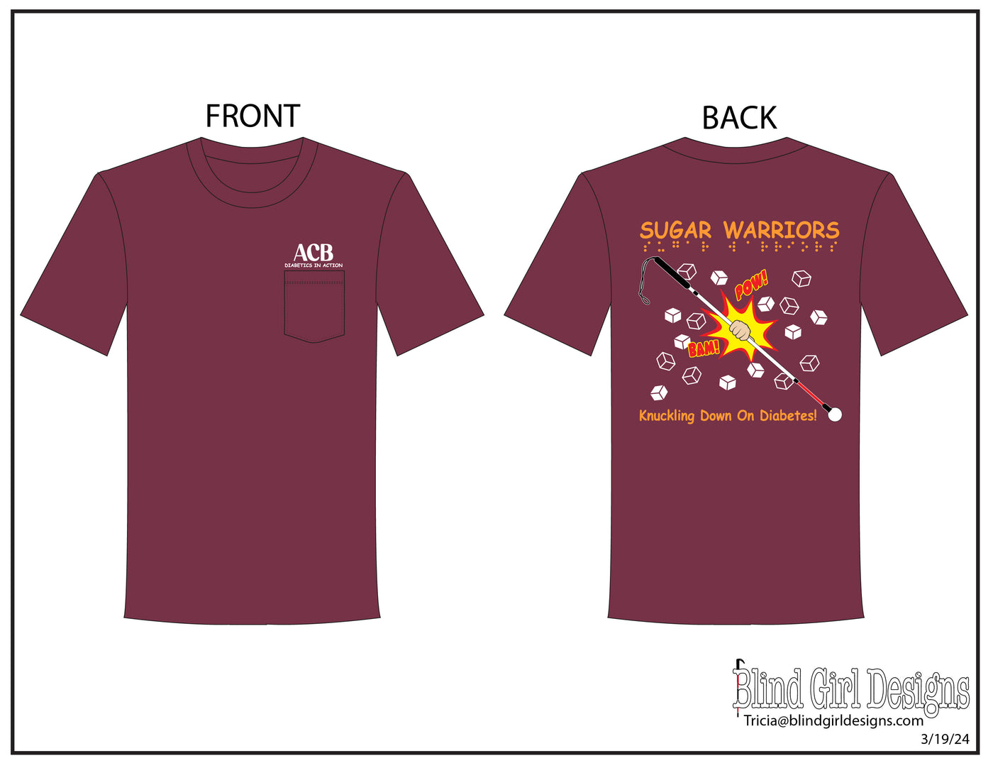 ACBDA 2024 Pocket T-Shirt - Berry