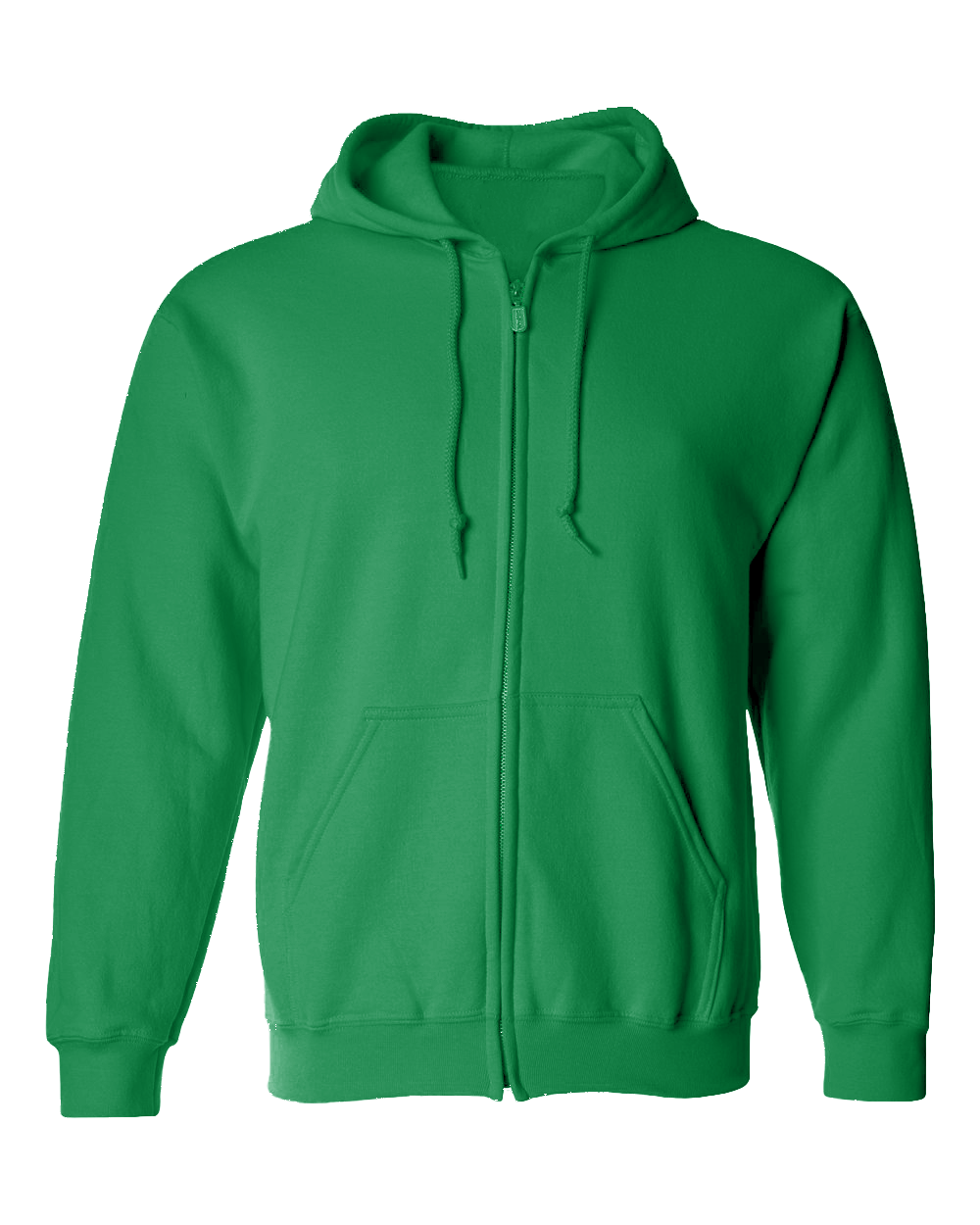 New 3D Tactile! We See With Our Hearts  Full Zip Hoodie - Green