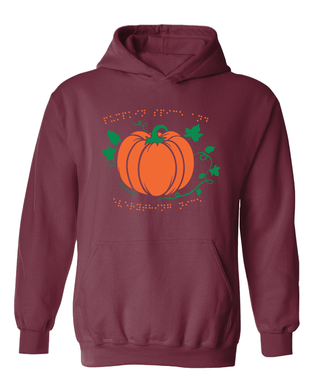 New! 3D Pumpkin Spice  Harvest Hoodie - Berry