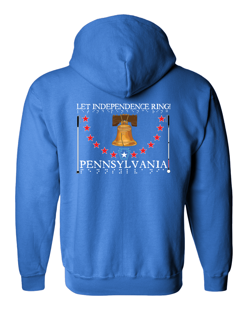 Pennsylvania Zip Hoodie - Carolina Blue