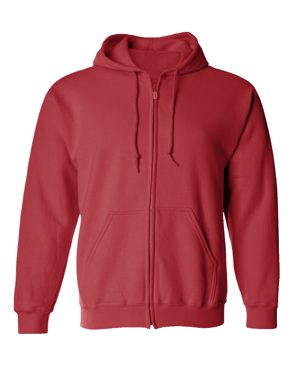 3D Tactile American Eagle Full Zip Hoodie - Red