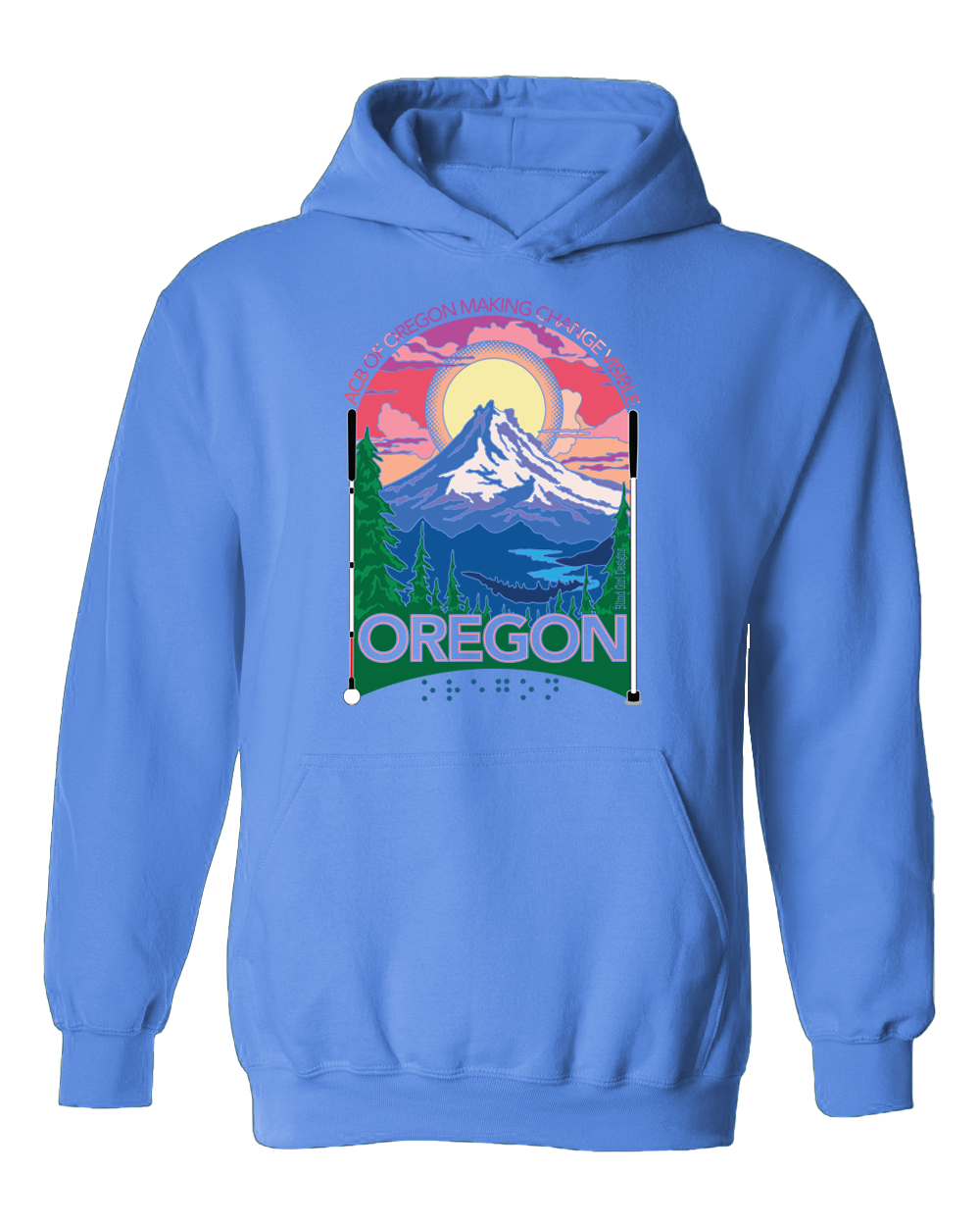 Oregon  Hoodie Carolina Blue (deep tone light blue)