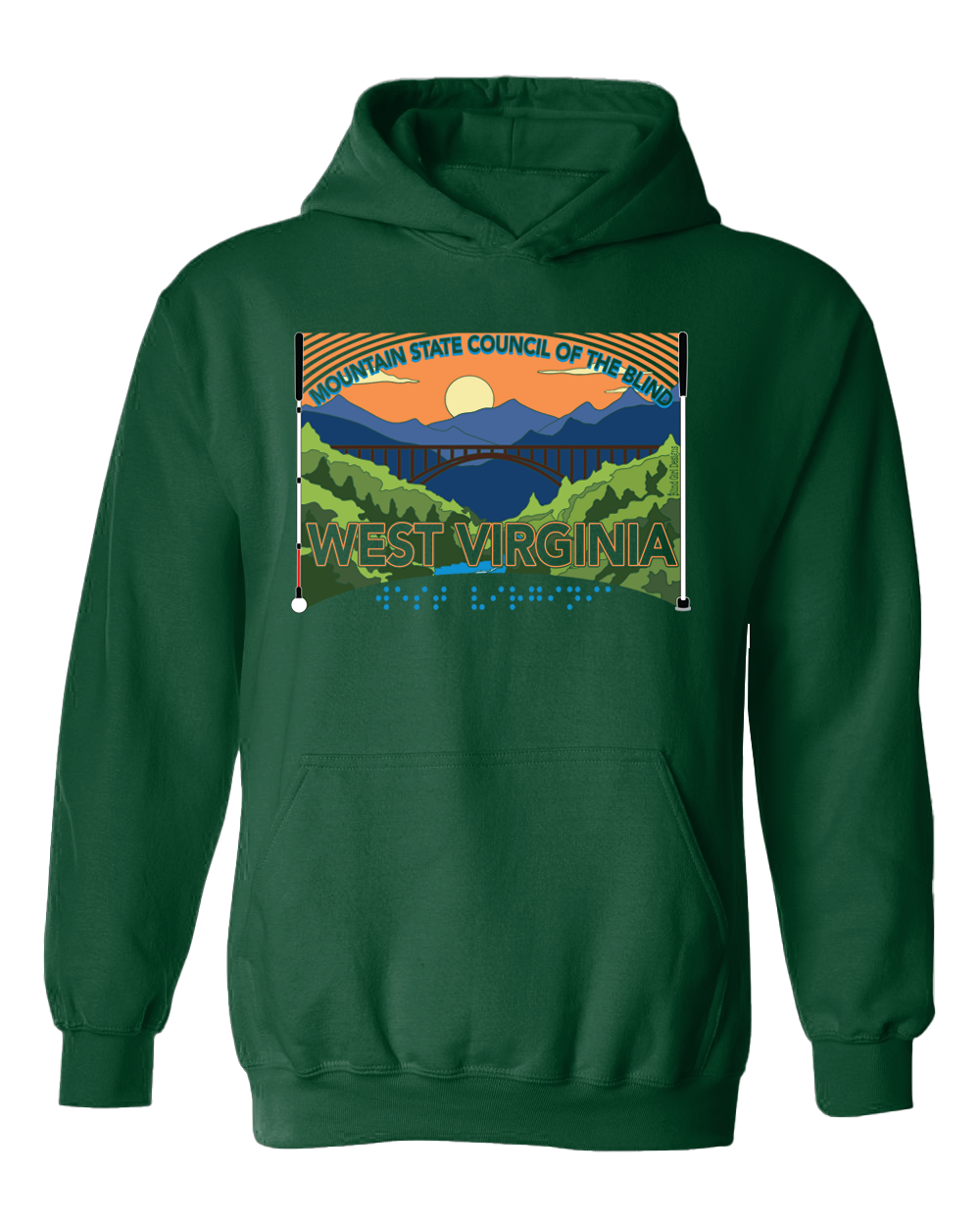 West Virginia MSCB Hoodie Forest Green