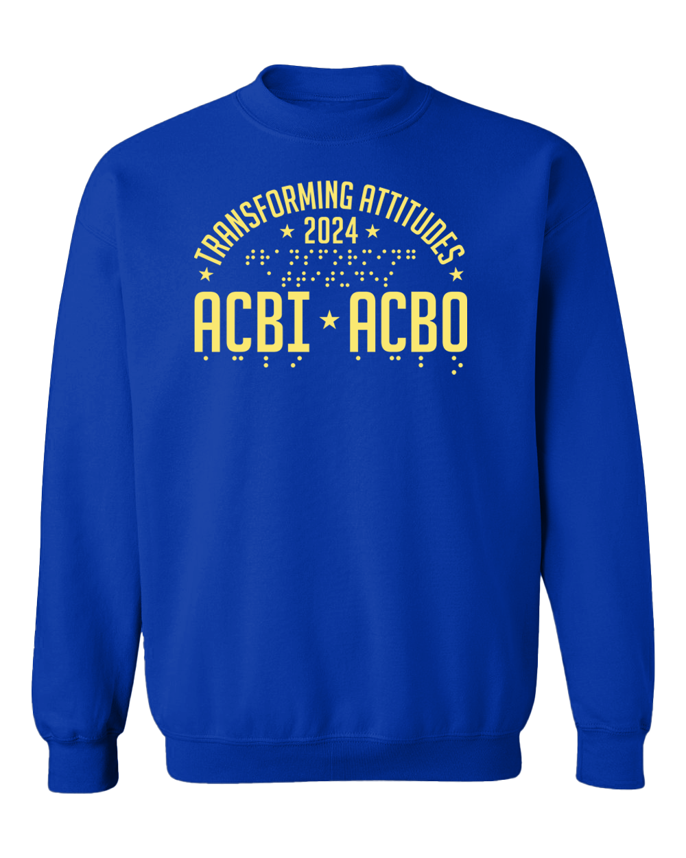 ACBI-ACBO 2024 Crew Sweatshirt - Royal Blue - Shipped to your home