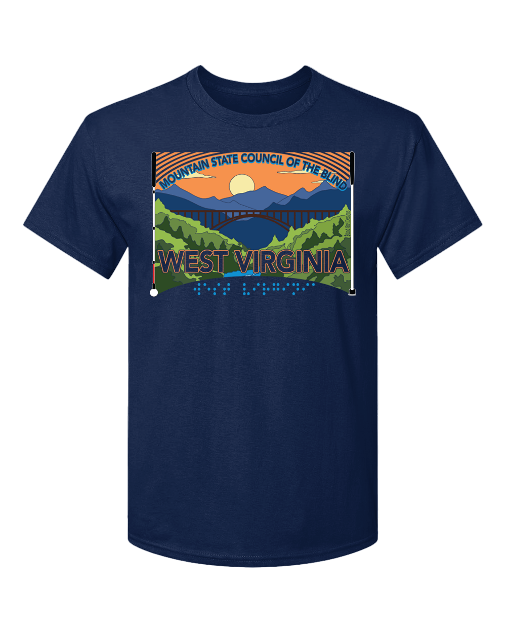 West Virginia MSCB T-shirt navy blue