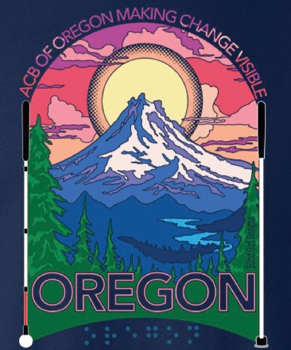 Oregon Sweatshirt Blanket - Navy Blue