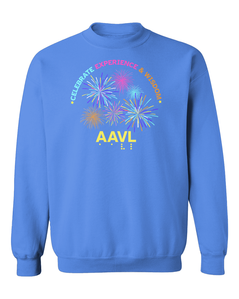 AAVL Celebrate Crew Sweatshirt - Carolina Blue