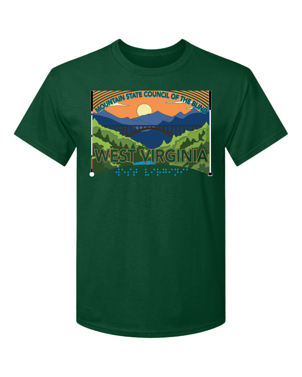 West Virginia MSCB T-shirt forest green