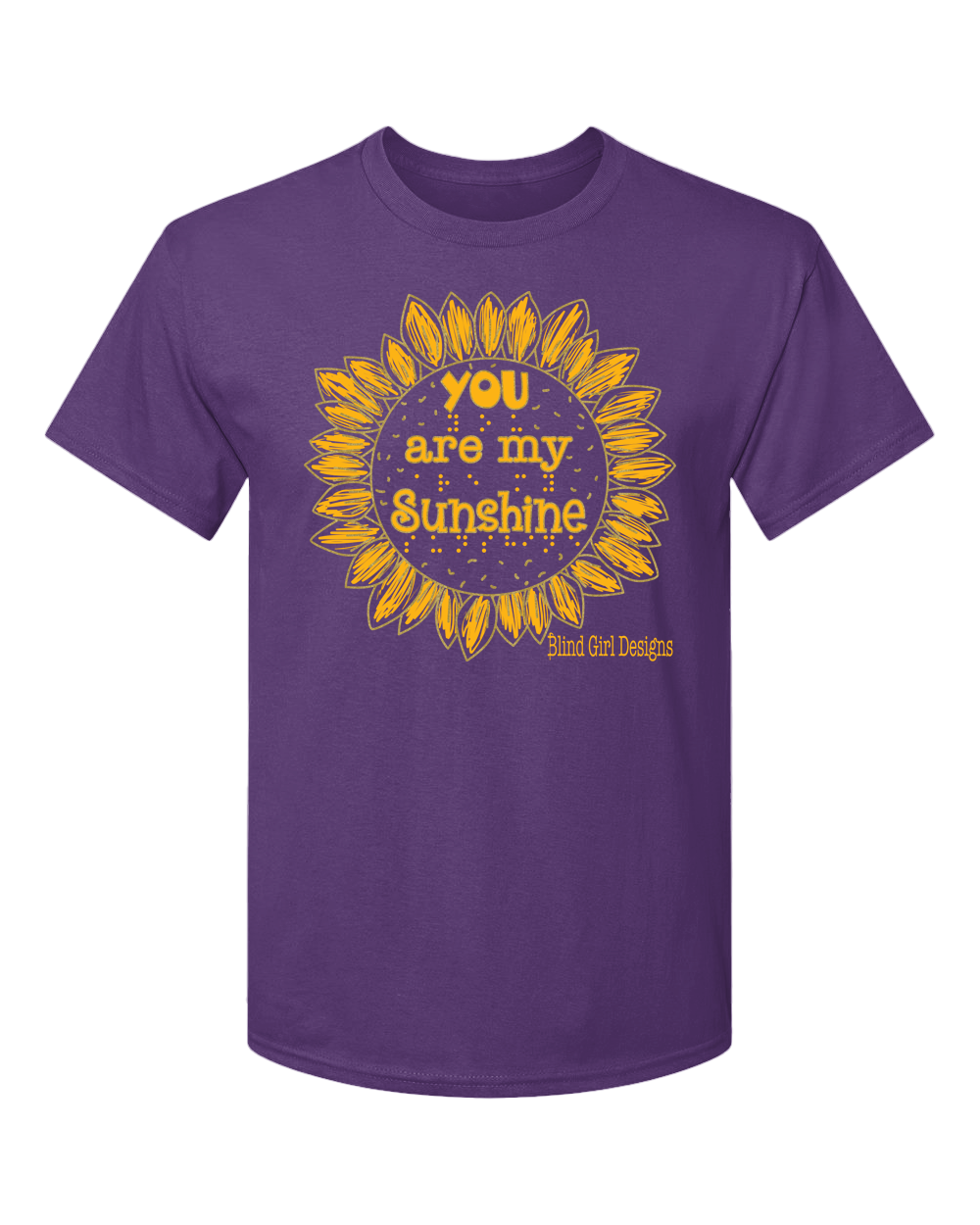 3D! Sunflower T-Shirt - Purple