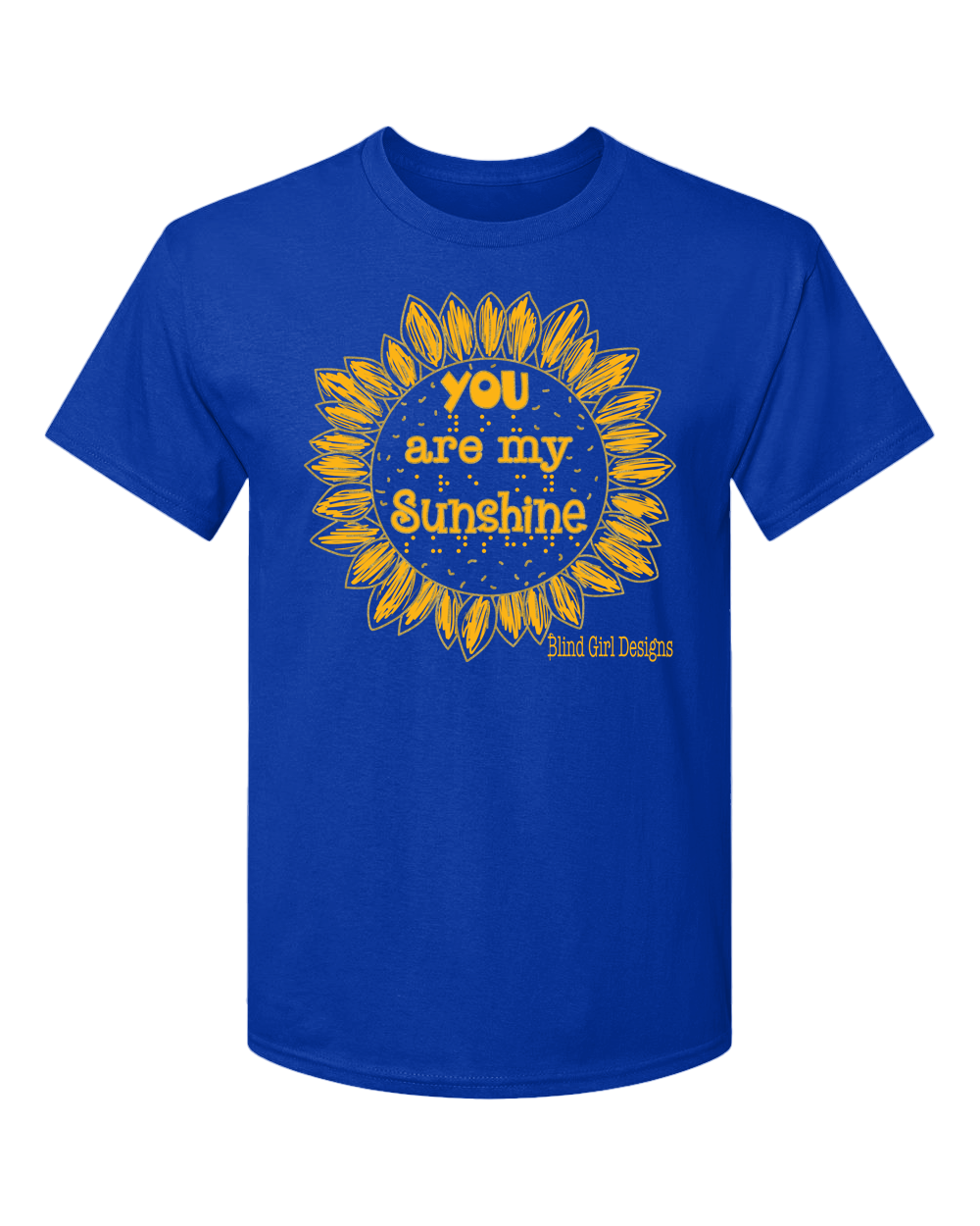3D! Sunflower T-Shirt - Royal Blue