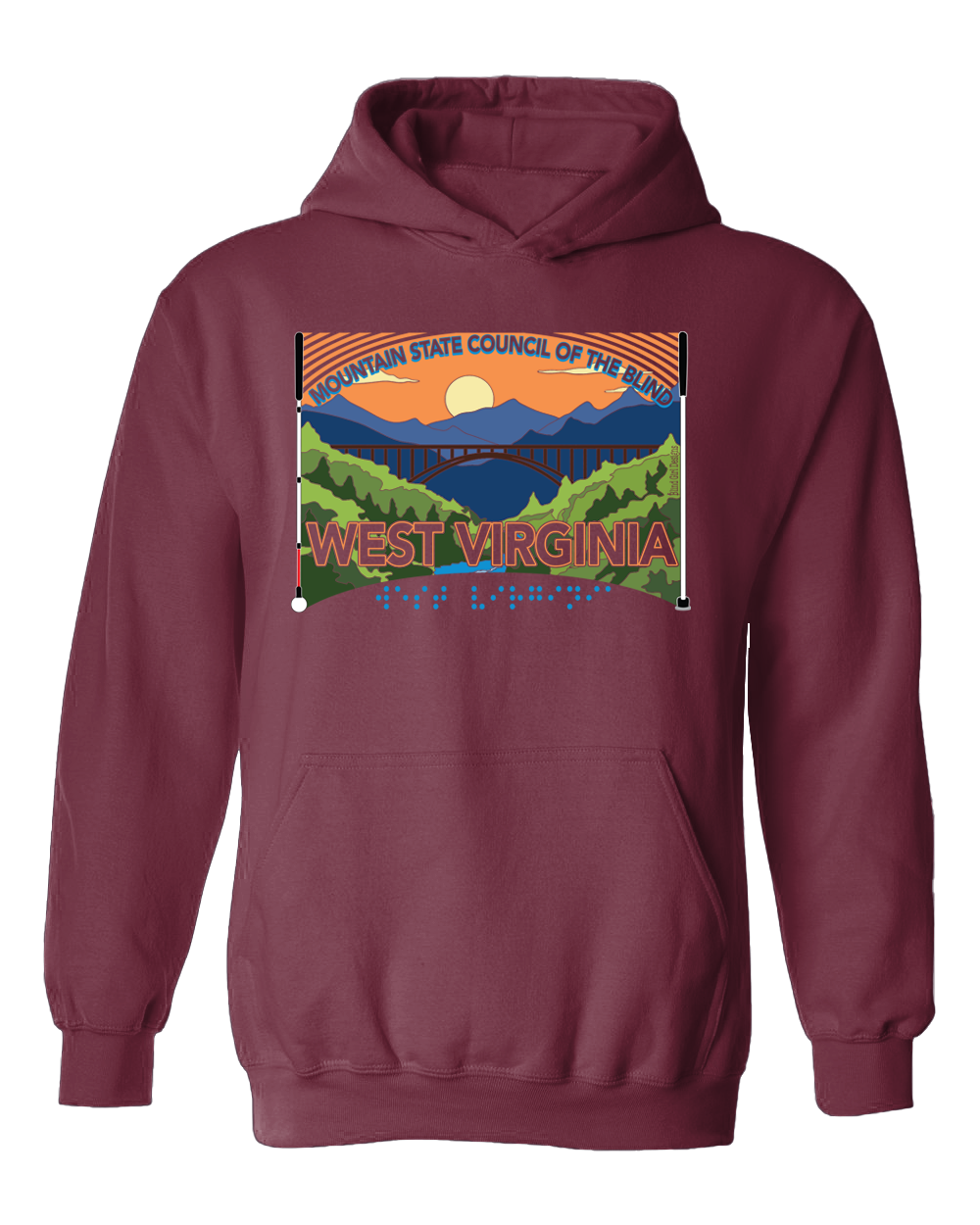 West Virginia MSCB Hoodie Berry