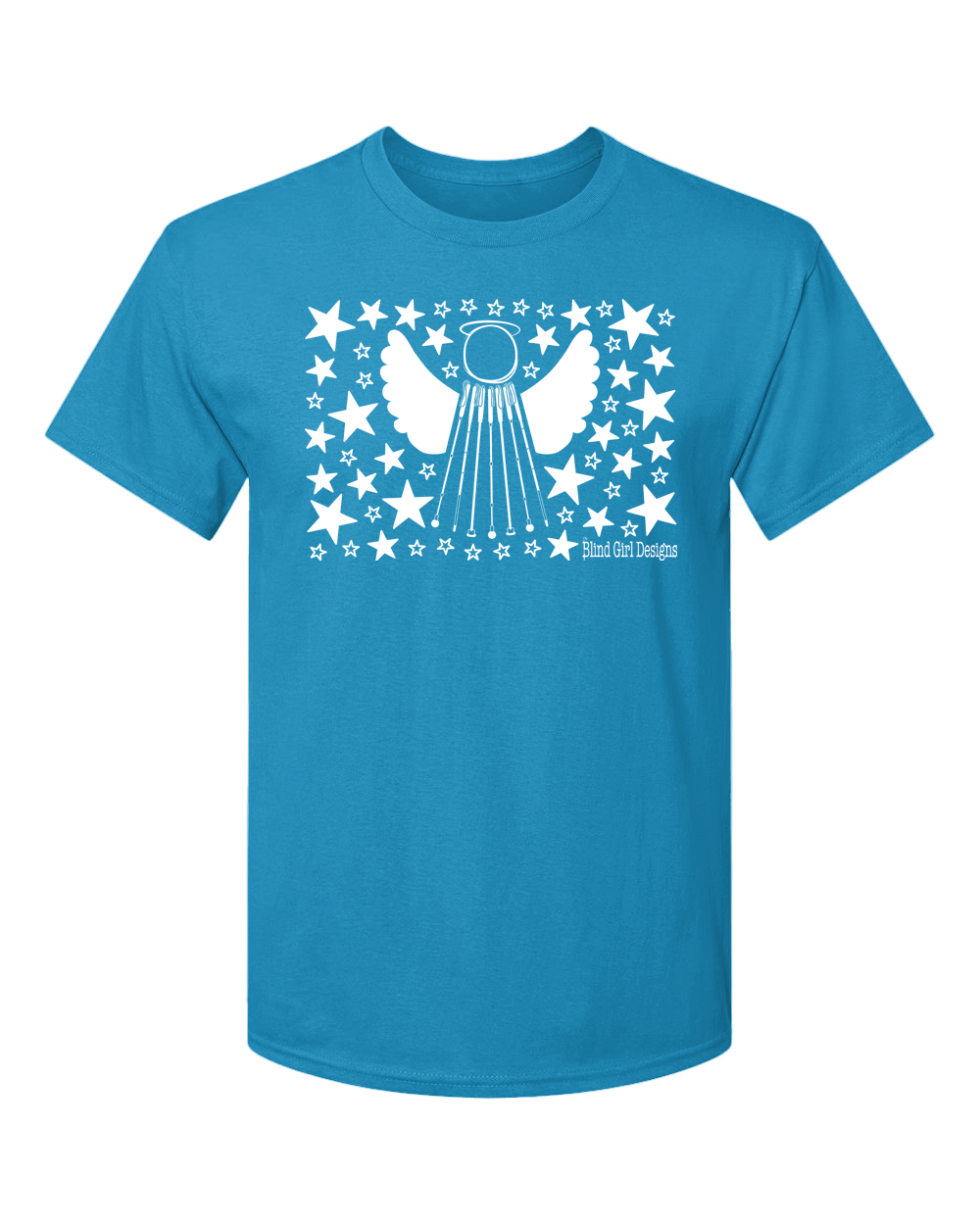 Star Angel Glow in the Dark T-Shirt - Sapphire Blue
