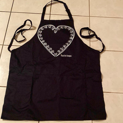 Apron with Braille Heart Pattern