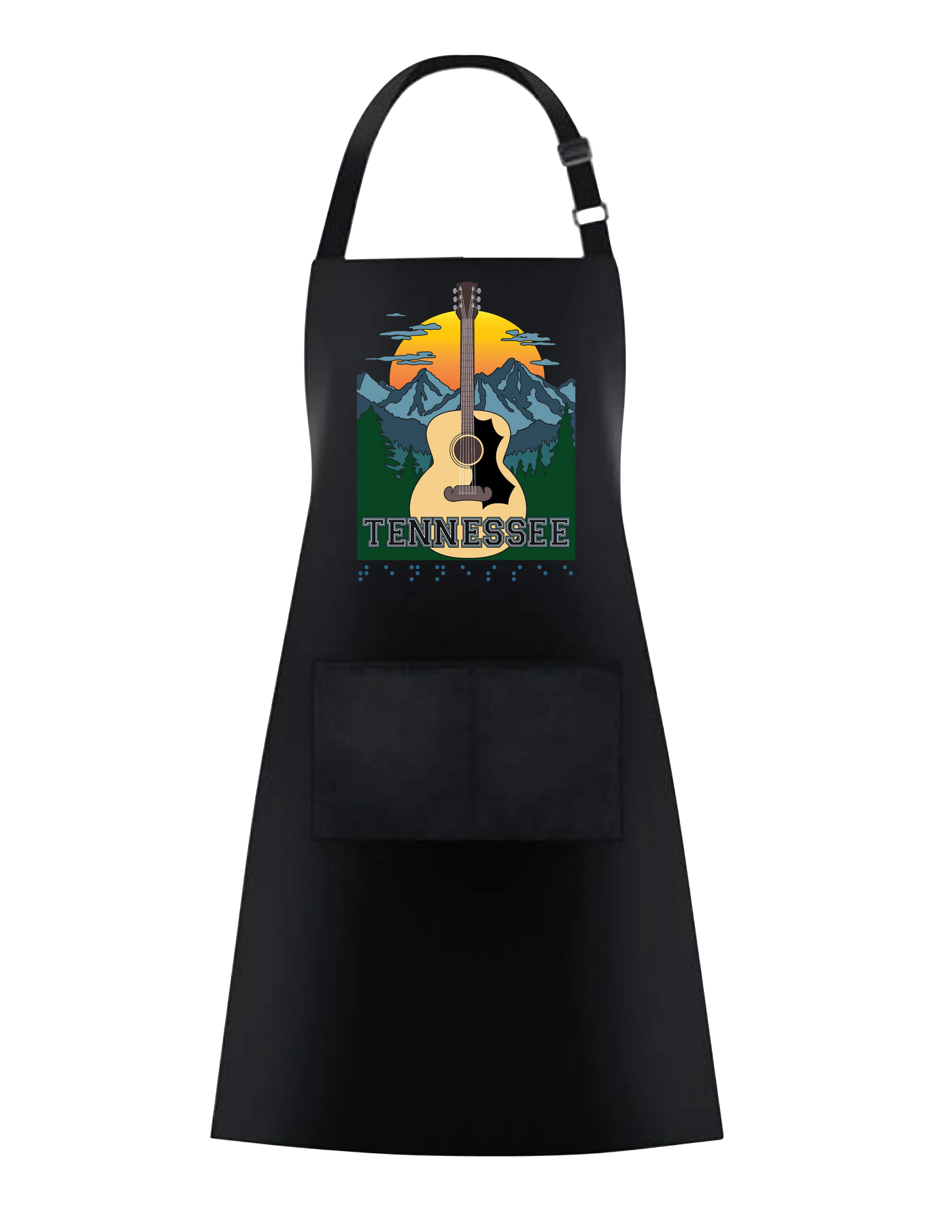 Tennessee chef Apron - Black
