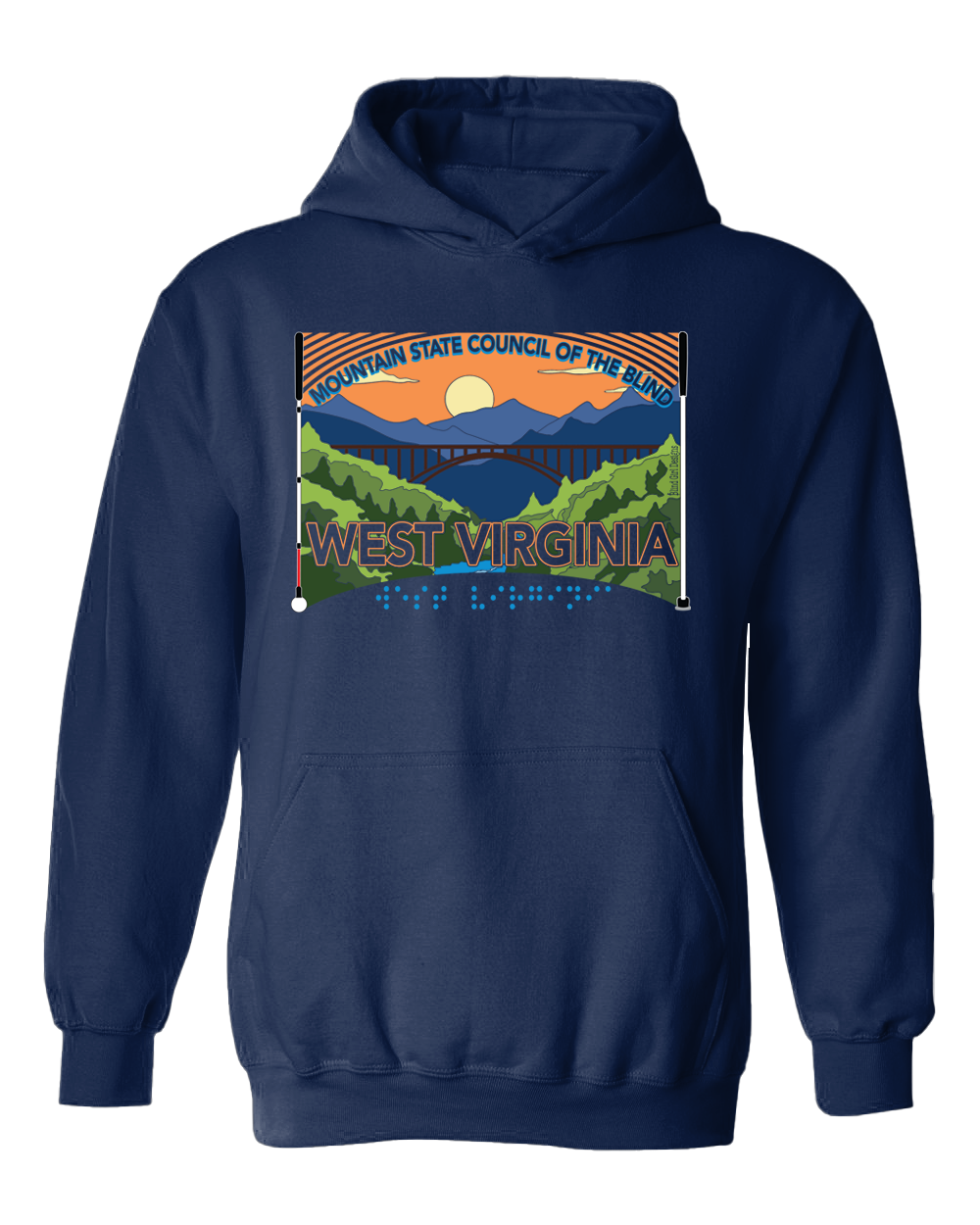 West Virginia MSCB Hoodie Navy Blue