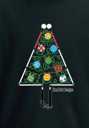 Apron with  colorful Christmas tree