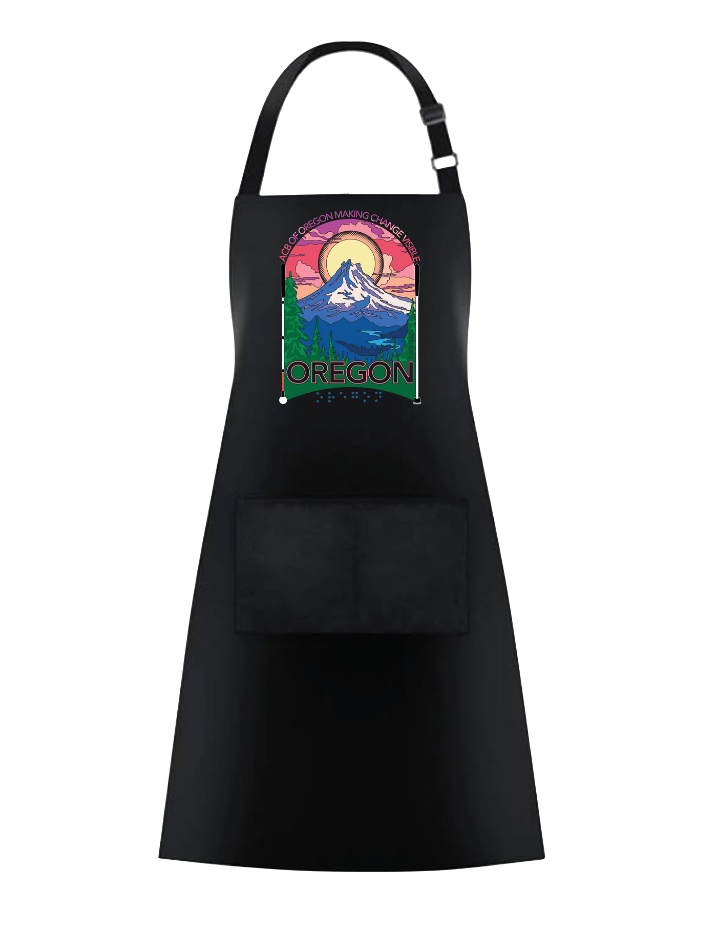 Oregon  Chef Apron - Black