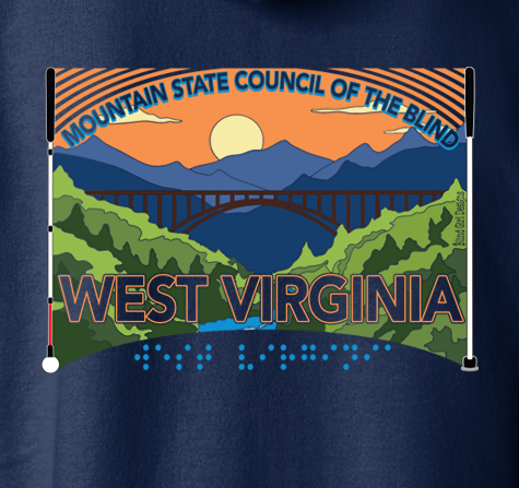 West Virginia Sweatshirt Blanket - Navy Blue