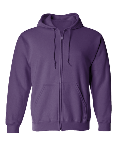 Home Is Where My Dog Is Full Zip Hoodie - Purple