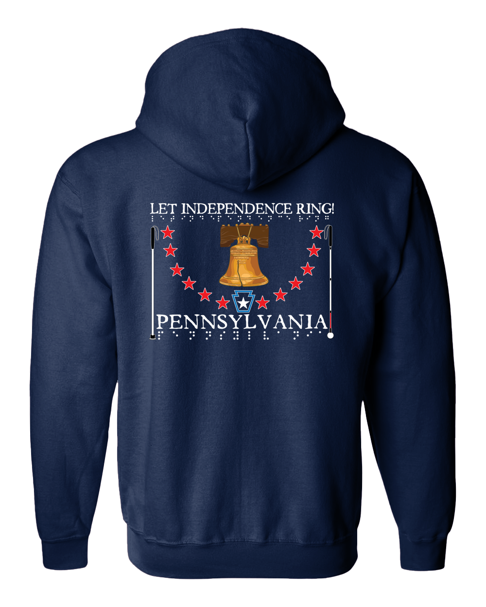 Pennsylvania Zip Hoodie - Navy
