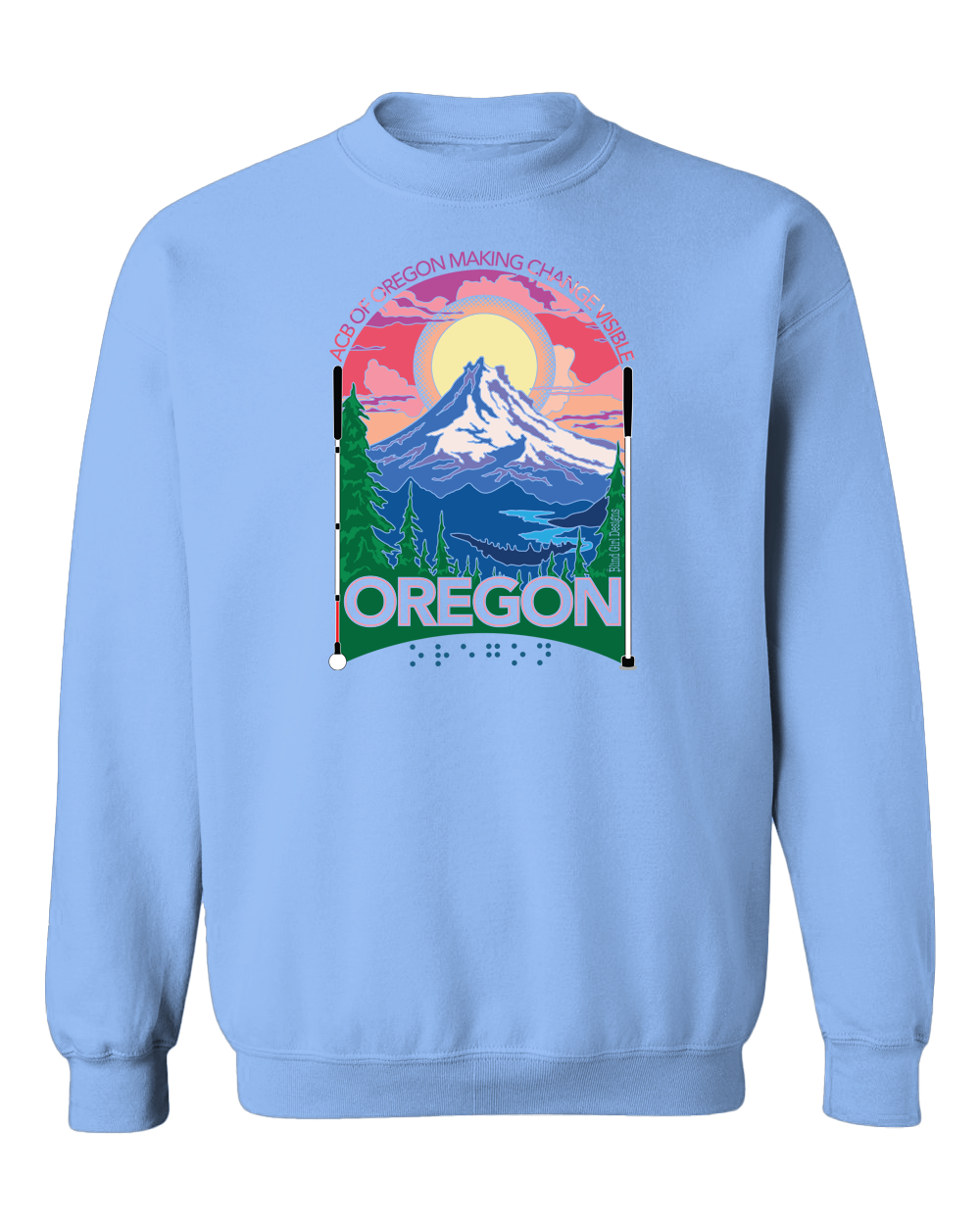 Oregon  crew sweatshirt carolina blue (deep light blue)