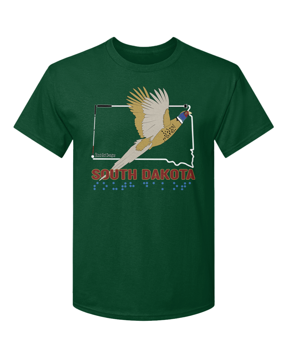 South Dakota T-Shirt - Forest Green