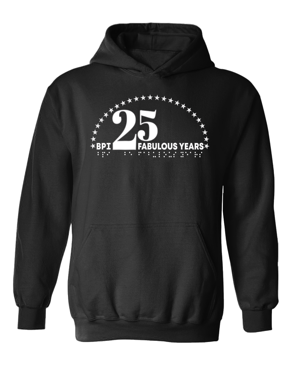 New 3D! BPI 25 anniversary Hoodie black
