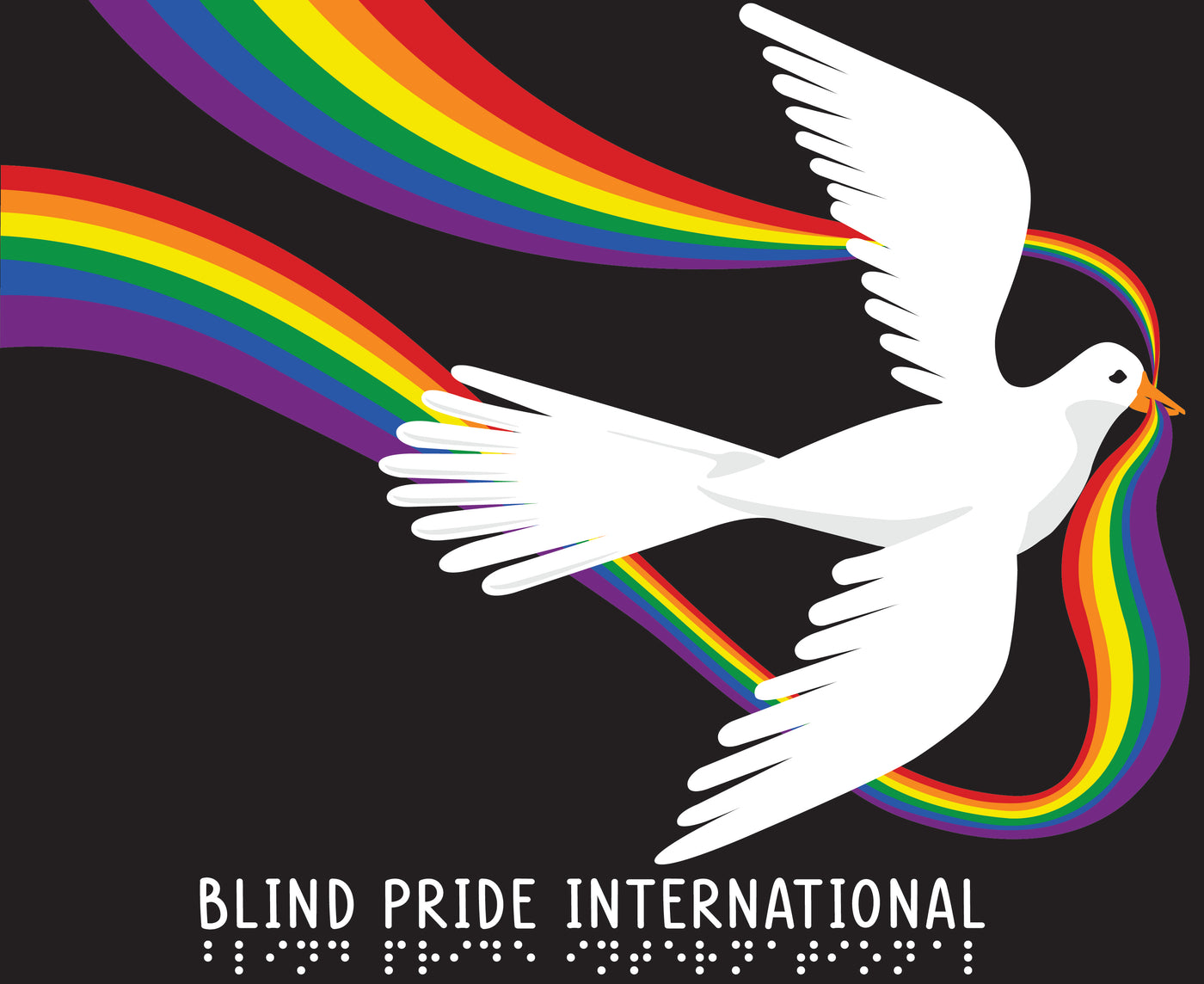 BPI Dove with Rainbow T-Shirt - Black