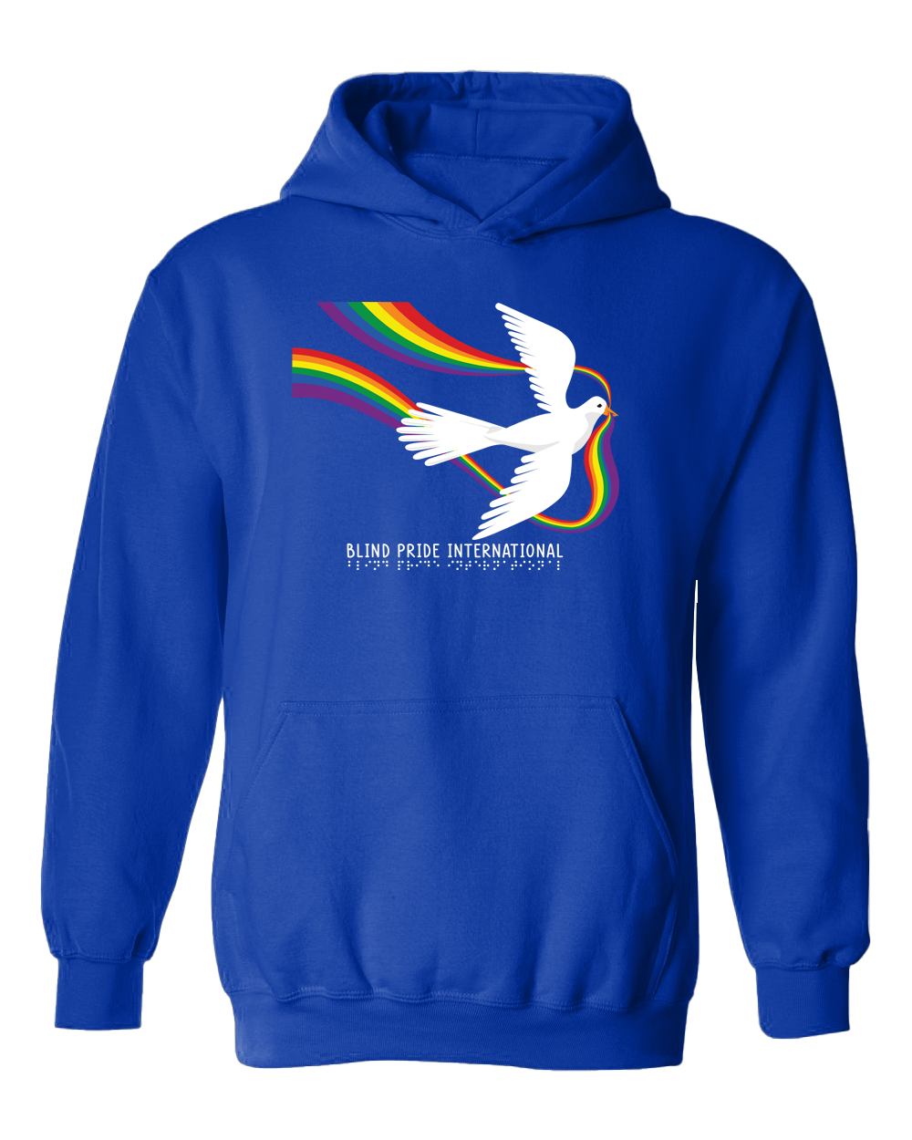 BPI Dove with Rainbow Hoodie - Royal Blue