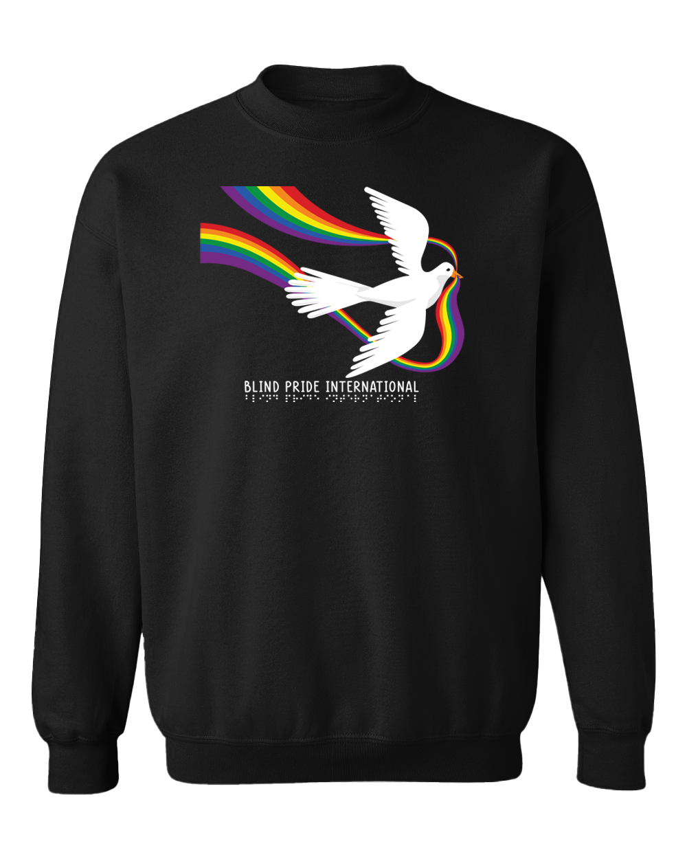 BPI Dove with Rainbow Sweatshirt - Black