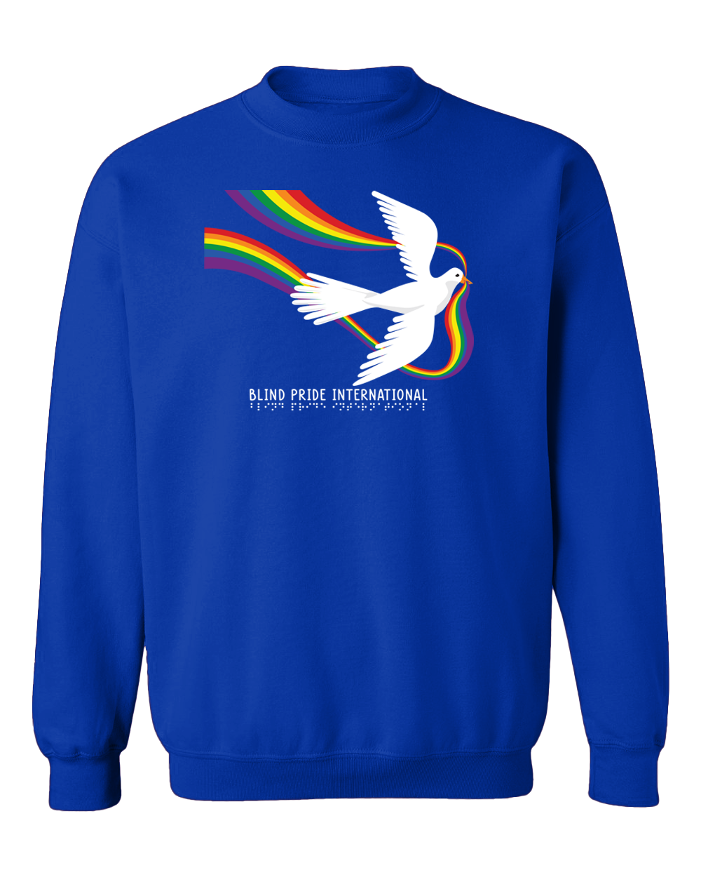 BPI Dove with Rainbow Sweatshirt - Royal Blue