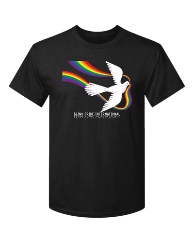 BPI Dove with Rainbow T-Shirt - Black