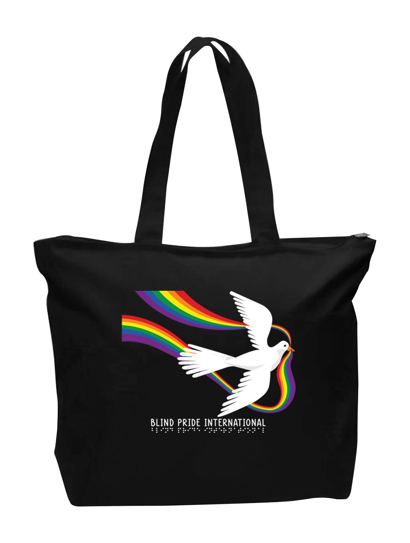 BPI Dove with Rainbow Totebag - Black