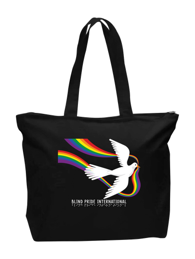 BPI Dove with Rainbow Totebag - Black