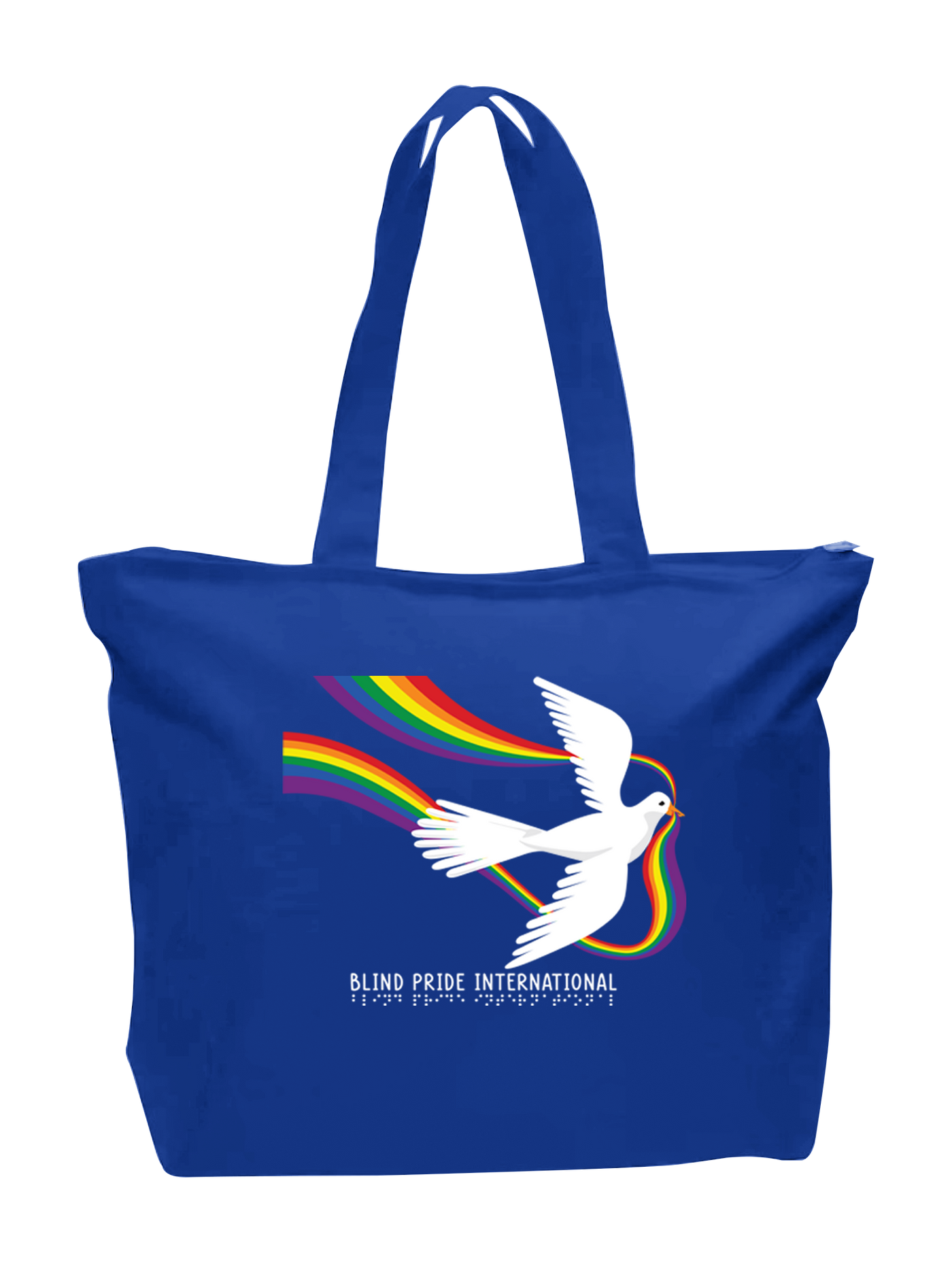 BPI Dove with Rainbow Totebag - Royal Blue
