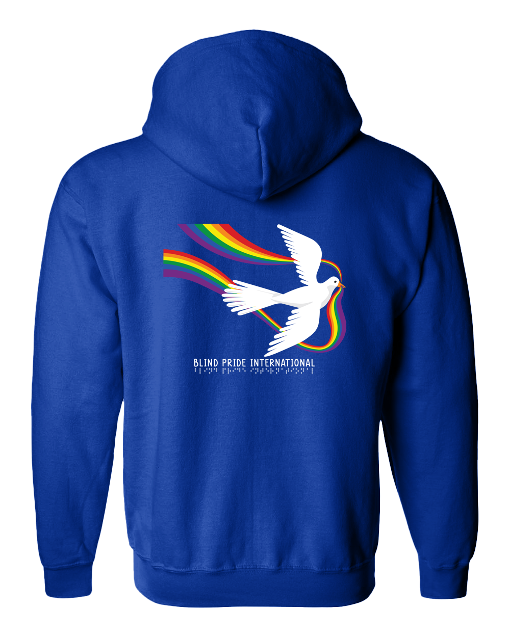 BPI Dove with Rainbow Zip Hoodie - Royal Blue