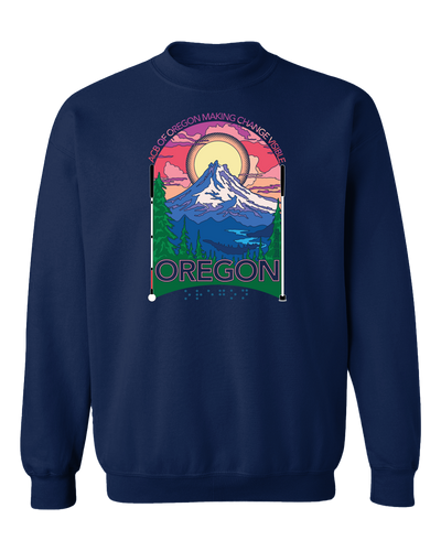 Oregon  crew sweatshirt navy blue