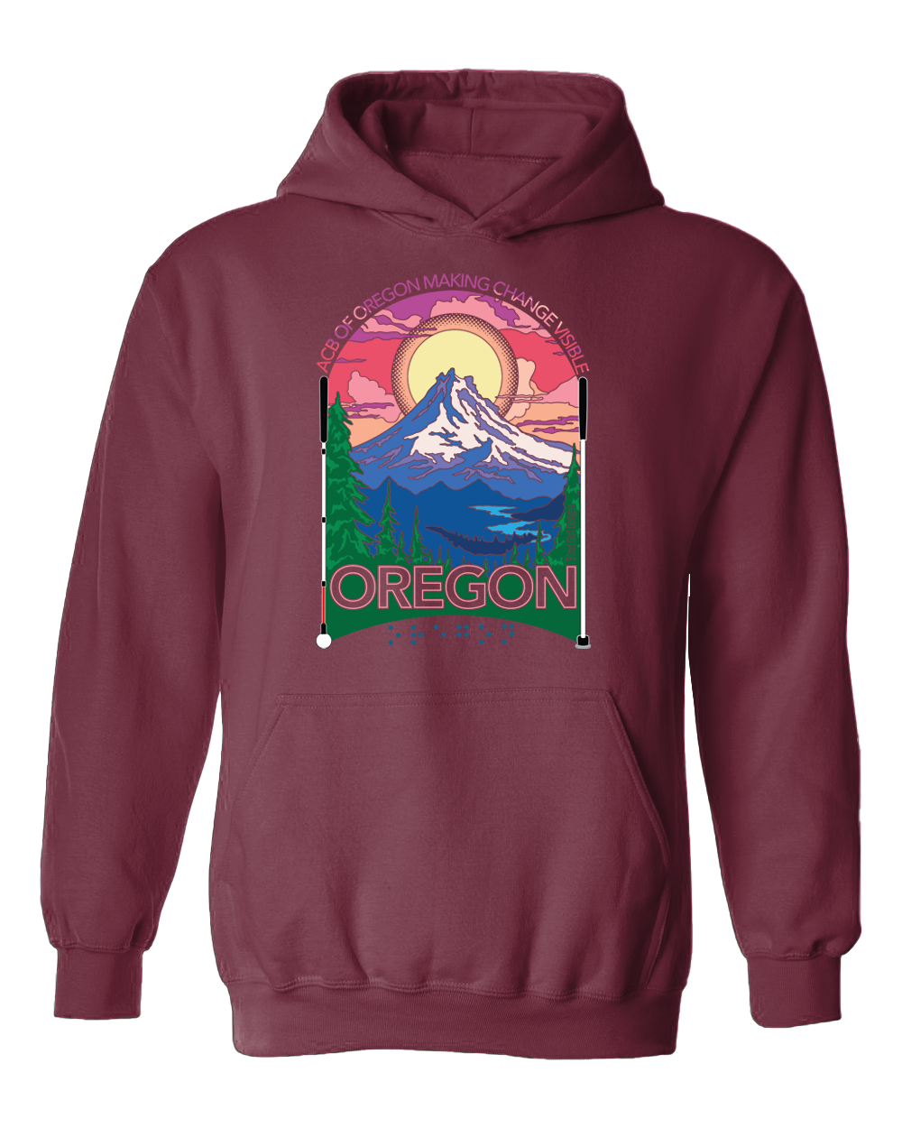 Oregon Hoodie Berry