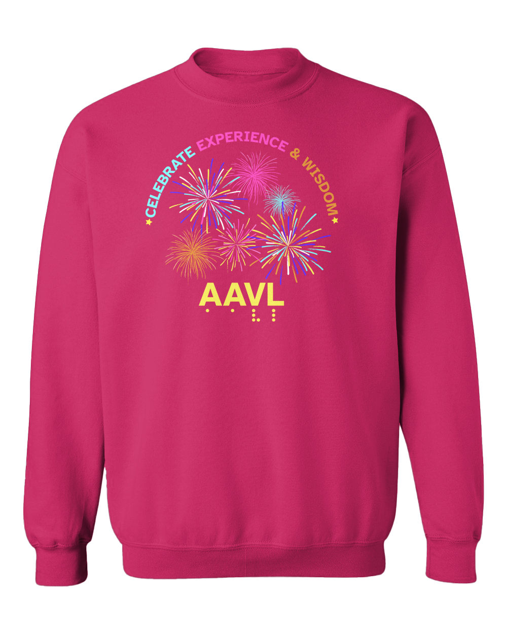 AAVL Celebrate Crew Sweatshirt - Pink