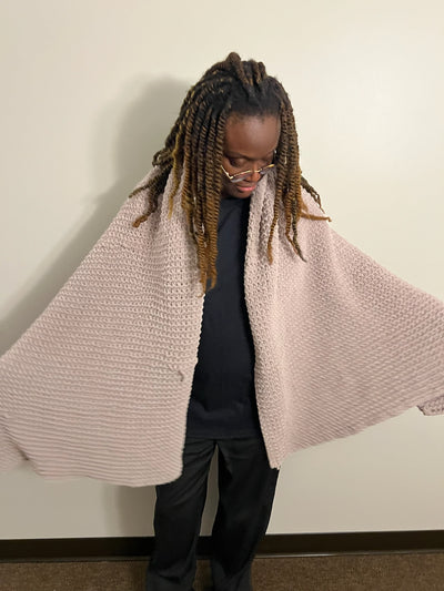 Yummy fluffy, versatile, shawl!