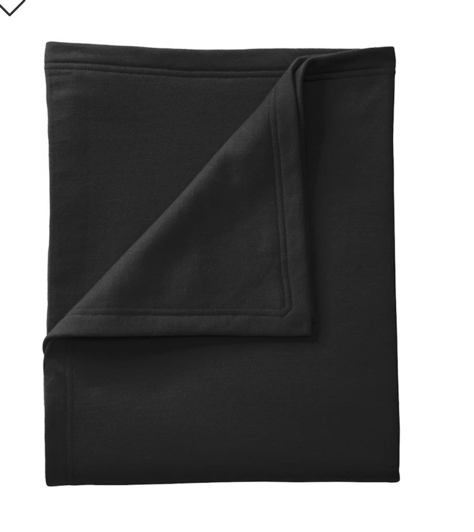 Pick Your Own Blind Girl Designs Print Cozy Sweatshirt Blanket - Black