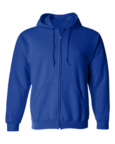 3 Dancing Snowmen with White Canes Full Zip Hoodie - Royal Blue