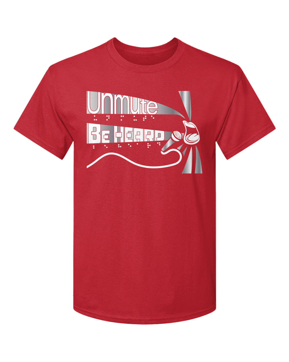 Unmute/Be Heard T-Shirt - Red