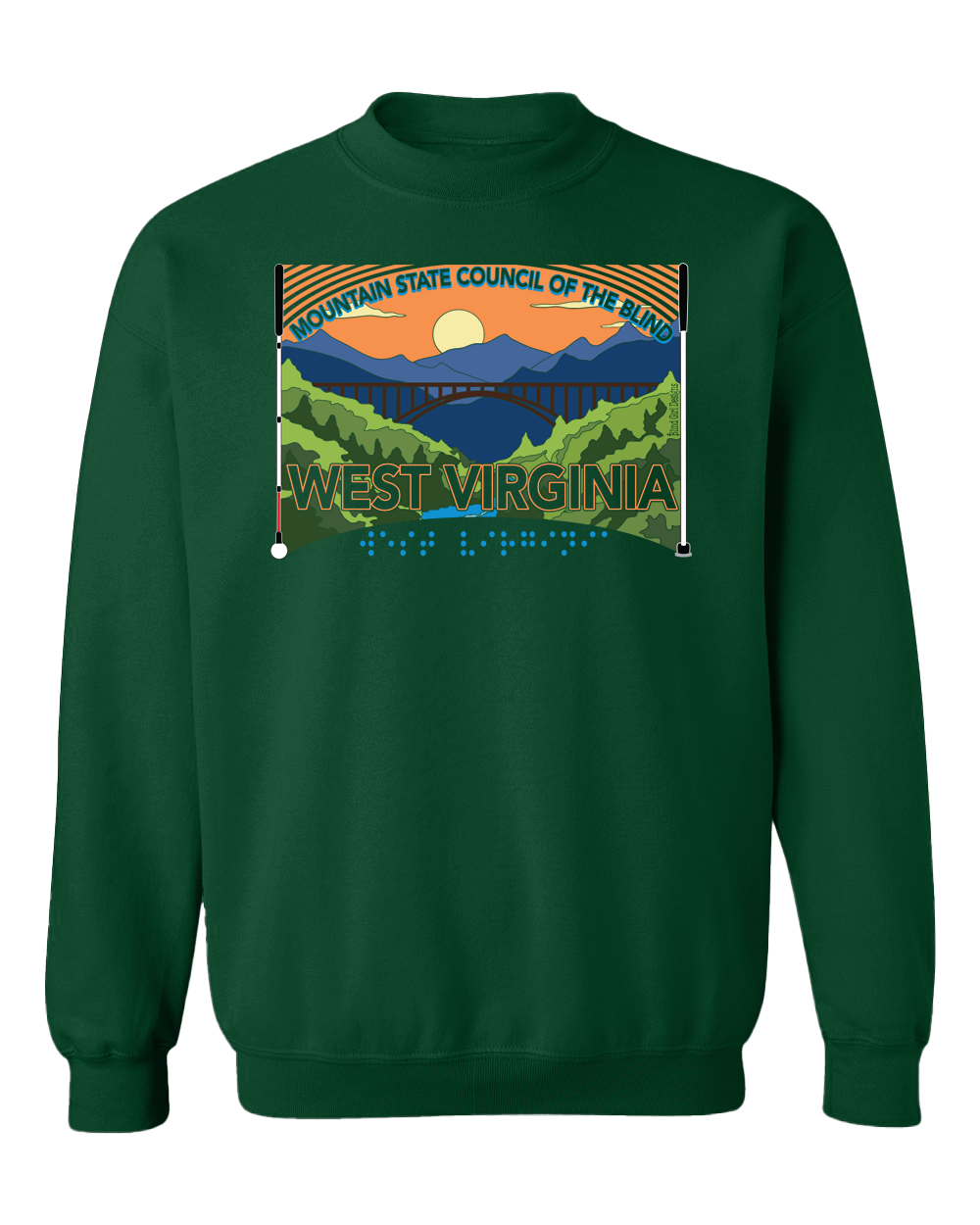 West Virginia MSCB sweatshirt Forest Green