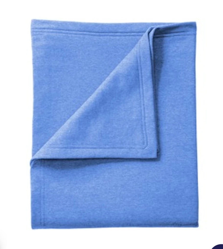 Pick Your Own Blind Girl Designs Print Cozy Sweatshirt Blanket - Carolina Blue