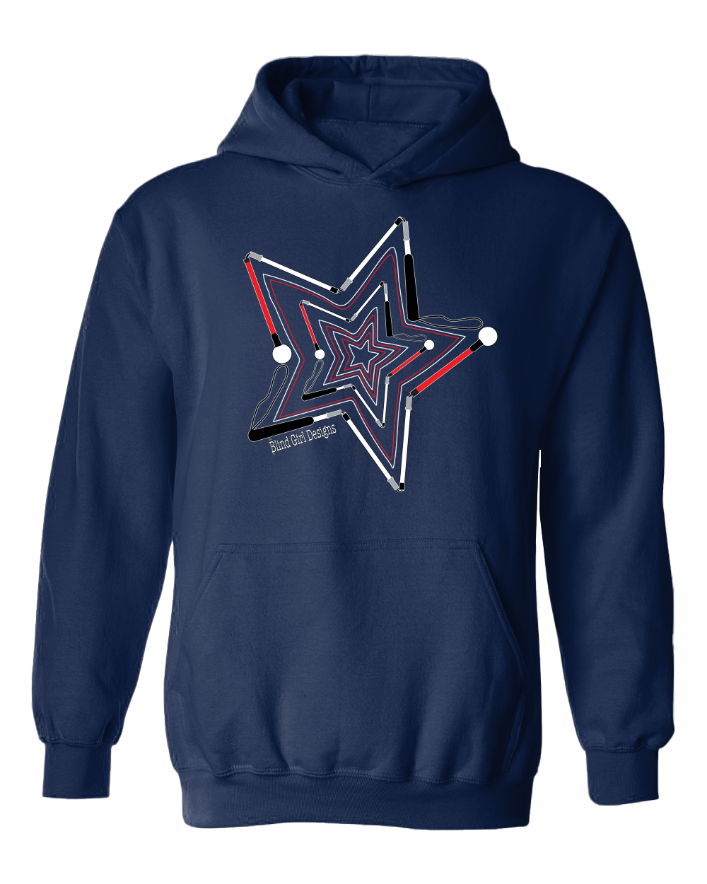 Superstars of White Canes Hoodie - Navy Blue