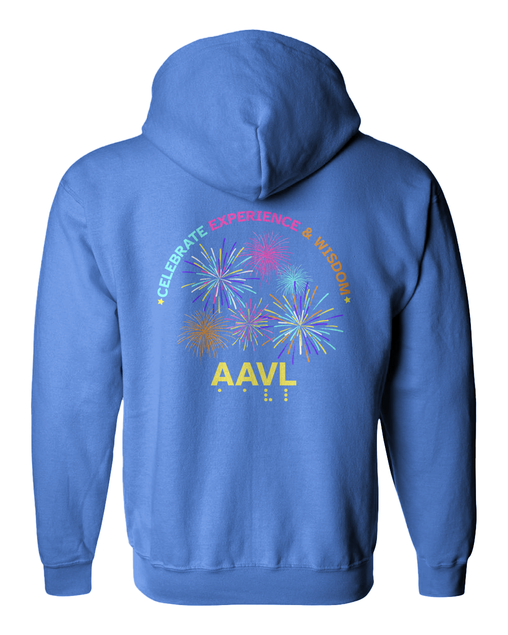 AAVL Celebrate Full Zip Hoodie - Carolina Blue