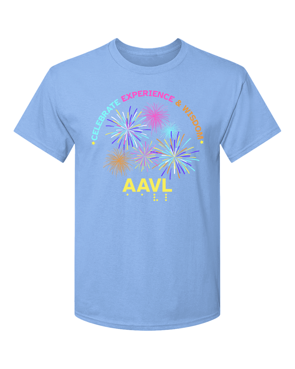 AAVL Celebrate T-Shirt -Carolina blue