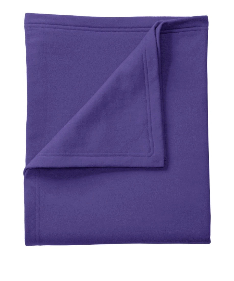 Pick Your Own Blind Girl Designs Print Cozy Sweatshirt Blanket - Purple