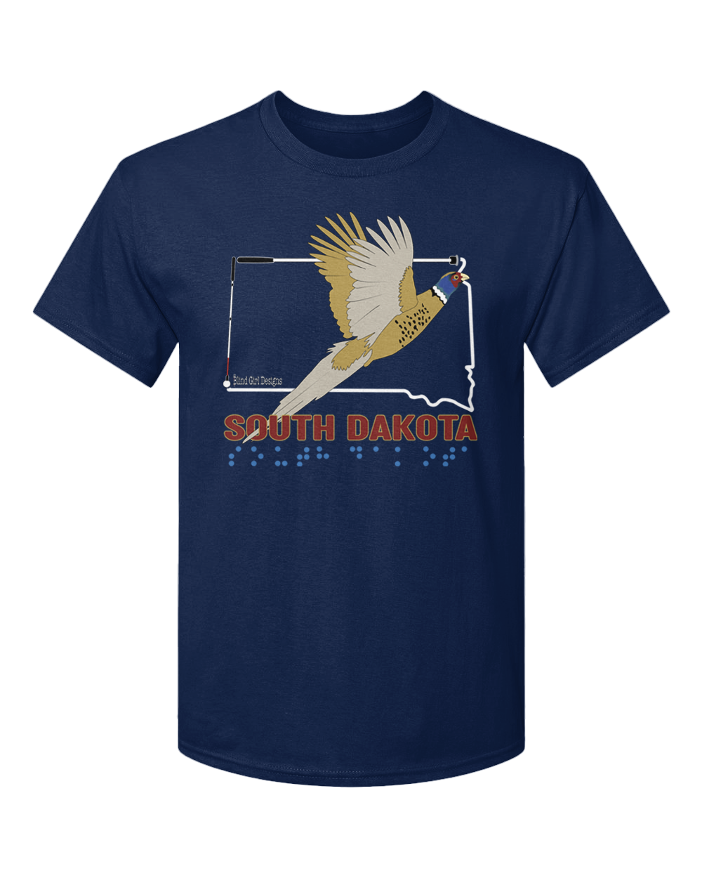 South Dakota T-Shirt - Navy